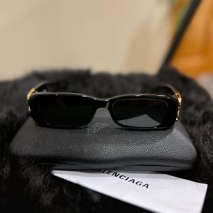 BALENCIAGA DYNASTY RECTANGLE SUNGLASSES